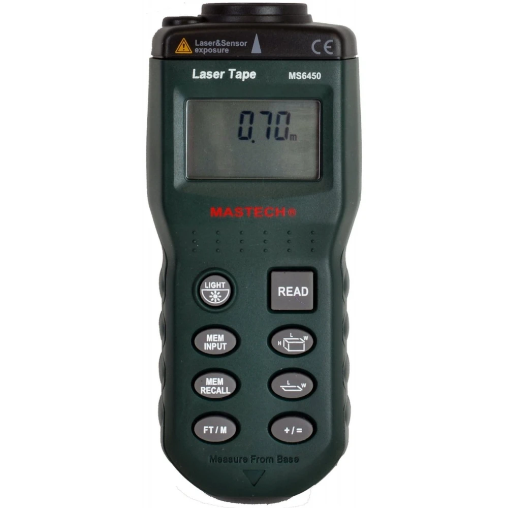 Télémètre à ultrasons Mastech MS6450 avec pointeur laser