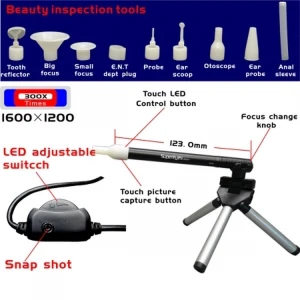 Mlink Microscope USB Supereyes B003+ 2 MP HD 300X avec support inclus