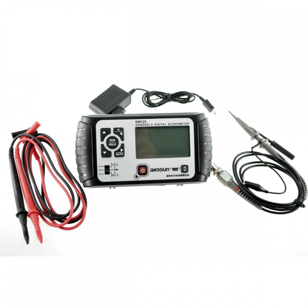 Mini oscilloscope numérique Allosun EM125 25MHz avec multimètre intégré