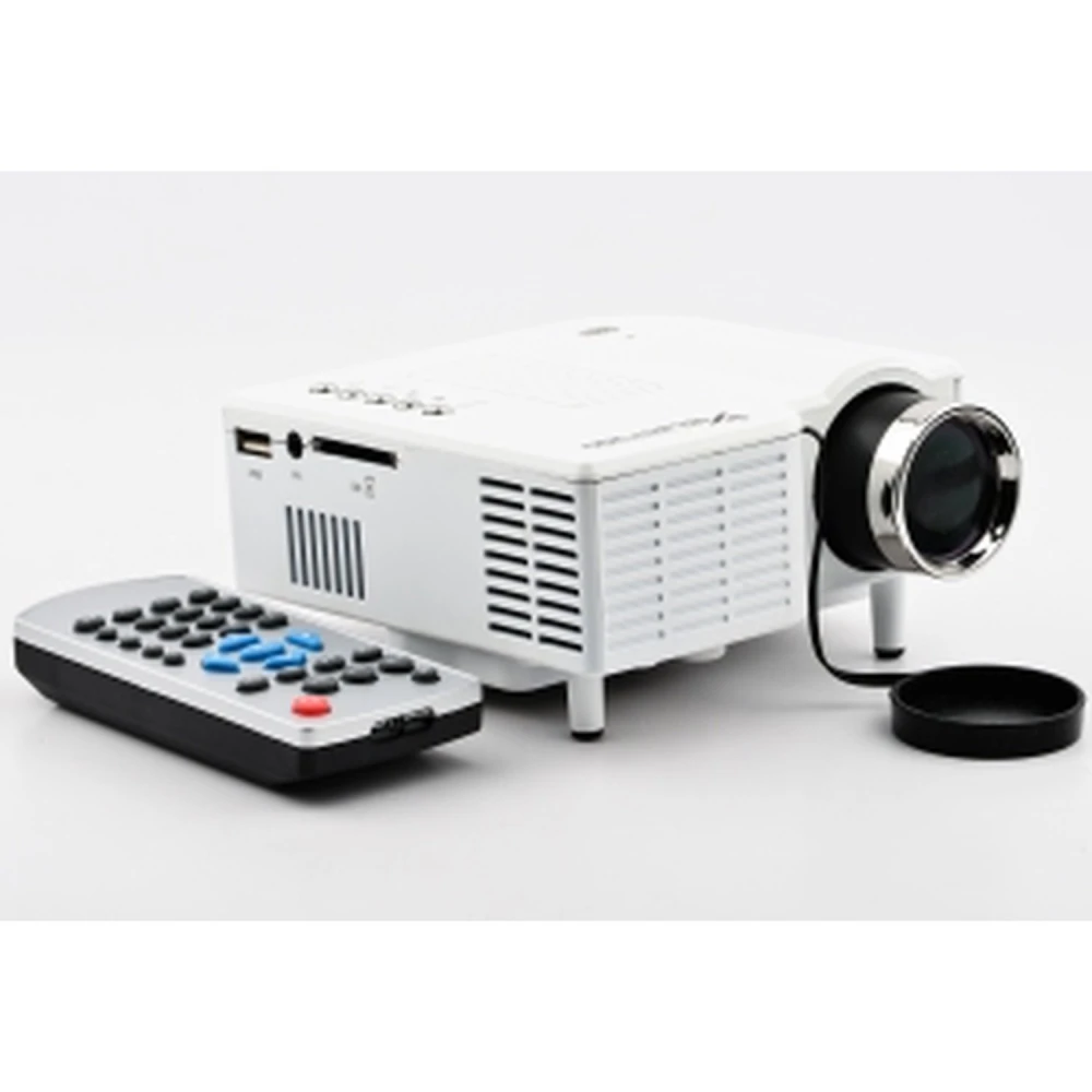 Mini vidéoprojecteur 1080p UC28+ avec AV, USB, SD Card, VGA et HDMI