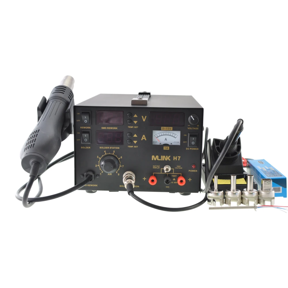 Station de soudage Mlink H7 3 en 1 avec air chaud et alimentation DC
