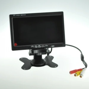 satkit Moniteur encastrable 7 pouces pour voiture avec 2 entrées vidéo