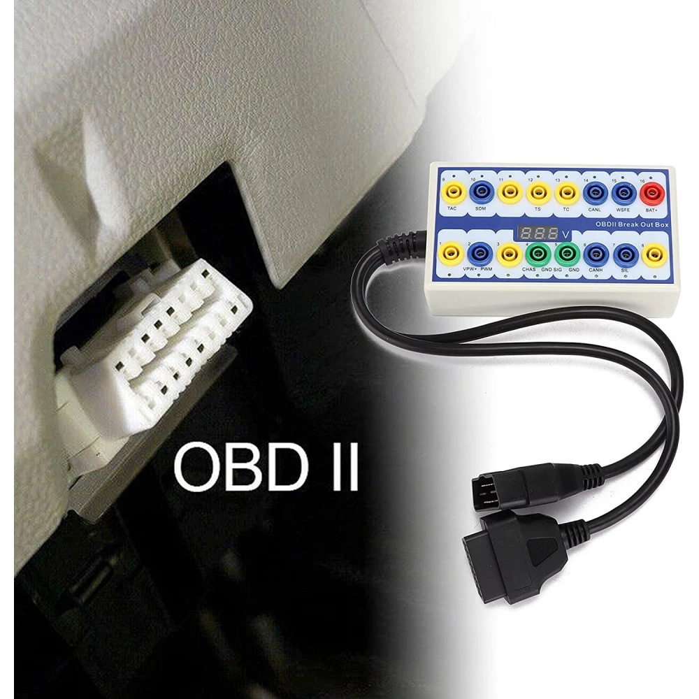 OBDII Breakout Box Détecteur de protocole - Outil de diagnostic professionnel