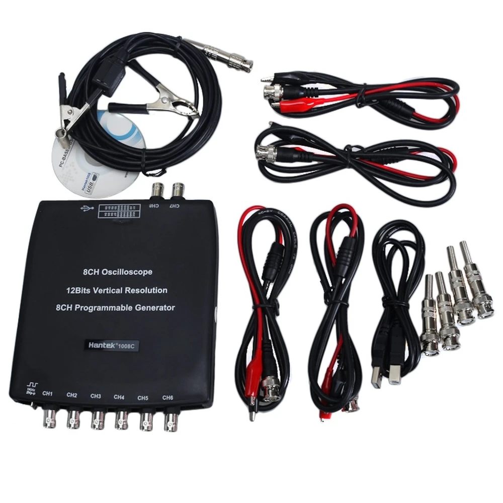 Oscilloscope automobile USB Hantek 1008c numérique 8 canaux pour PC