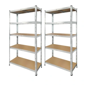 Best Pack 2 étagères métalliques galvanisées 180x90x40 cm robustes et polyvalentes
