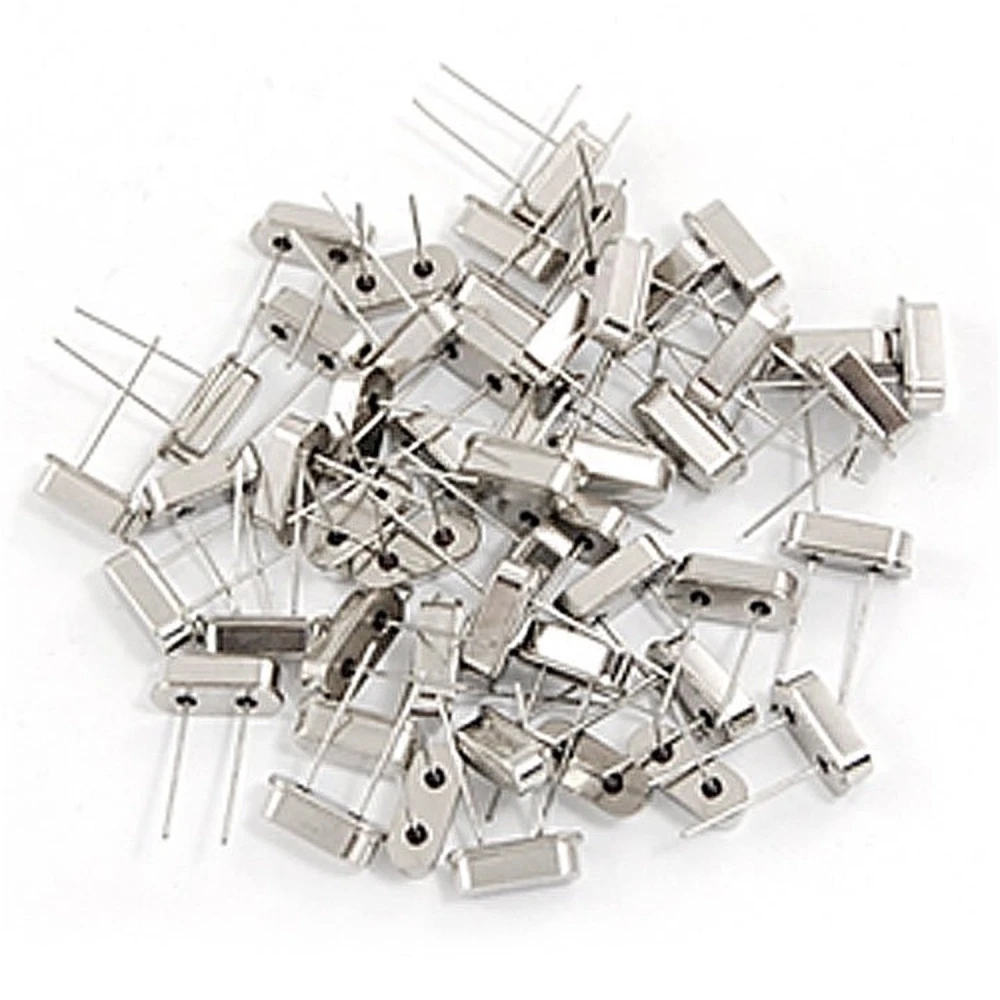 Pack de 50 quartz oscillateur HC49S, 10 valeurs de 6MHz à 40MHz