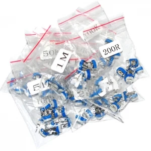 satkit Pack de 65 potentiomètres linéaires DIP, 13 valeurs différentes
