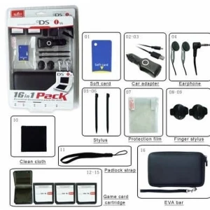 Pack accessoires 16 en 1 Nintendo DSi XL - kit complet pour votre console