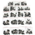 Pack de condensateurs électrolytiques - 190 pièces en 19 valeurs de 1uF à 1000uF