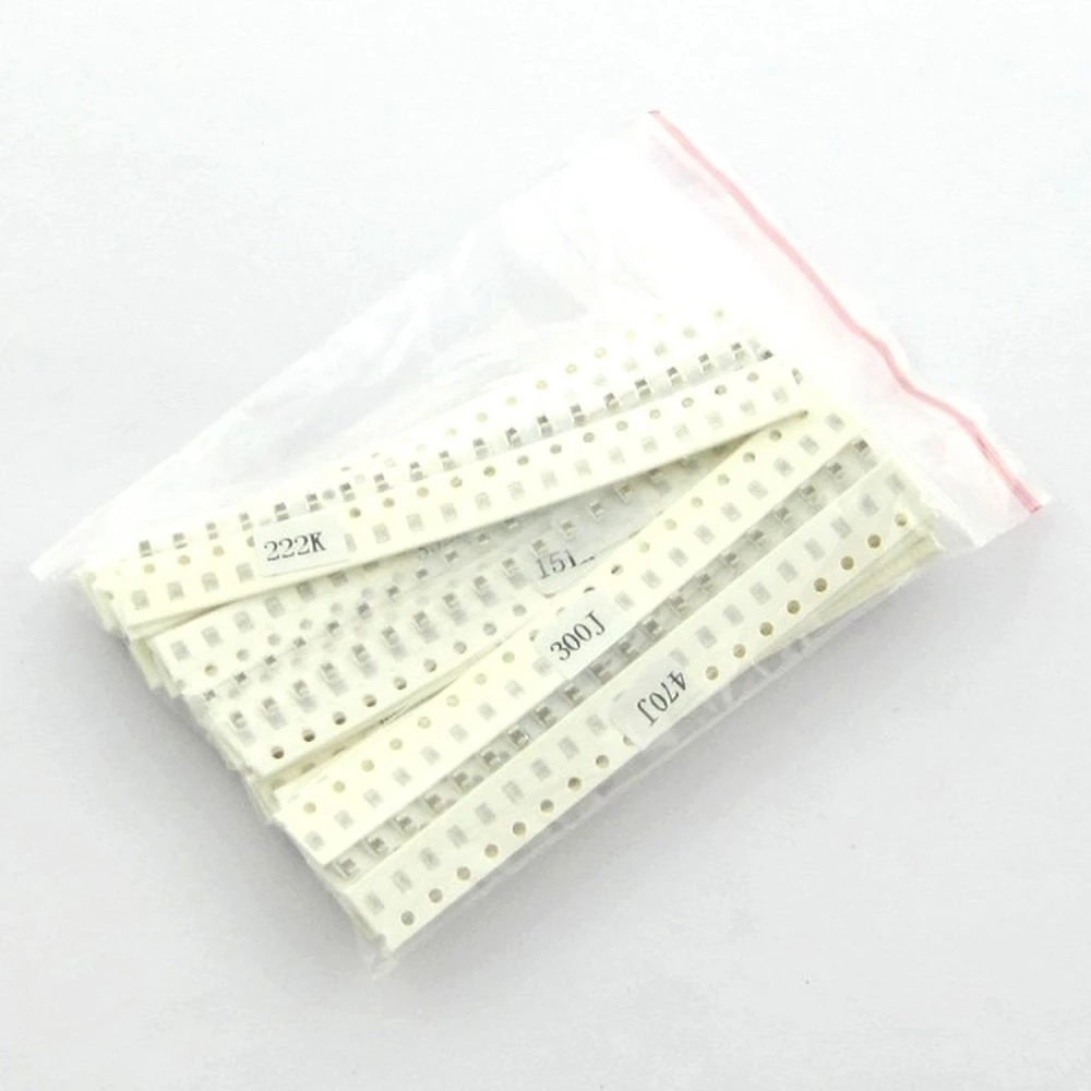 Pack de condensateurs SMD 0805 - 700 pièces avec 35 valeurs différentes de 1pF à 10uF