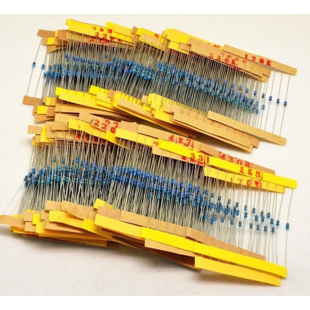 Pack de résistances 1/4W 1220 pièces - 122 valeurs