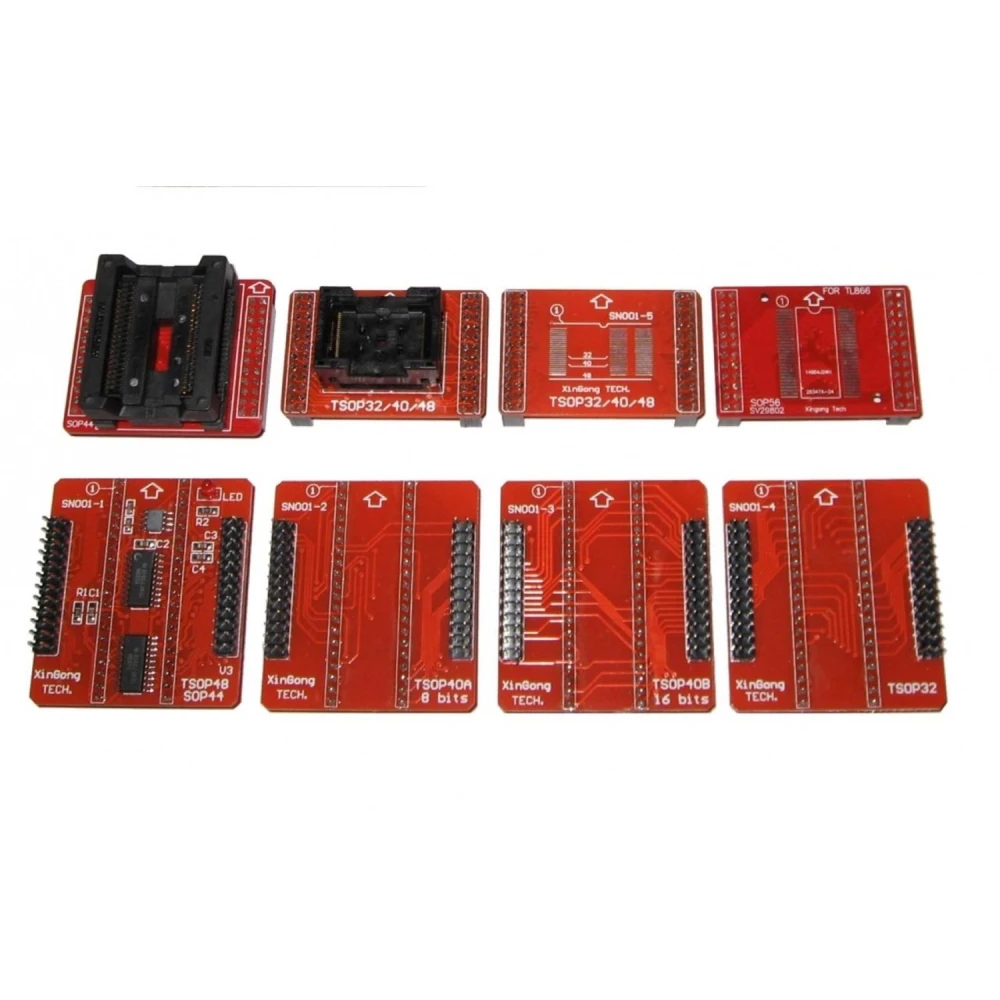 Pack de supports adaptateurs pour programmateur TL866CS et TL866A avec TSOP48 et SOP40