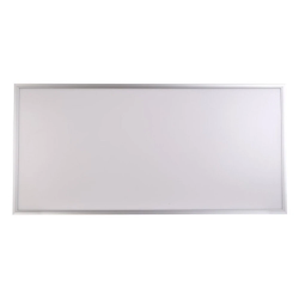 Panneau LED 120x60 4500k Slim 88W 7900lm avec cadre argent et lumière blanc neutre