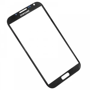 Écran en verre Samsung Galaxy Note 2 N7100 noir - pièce de qualité