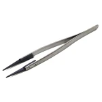 Pinzas Vetus ESD-249 de acero inoxidable con punta recta y protección ESD