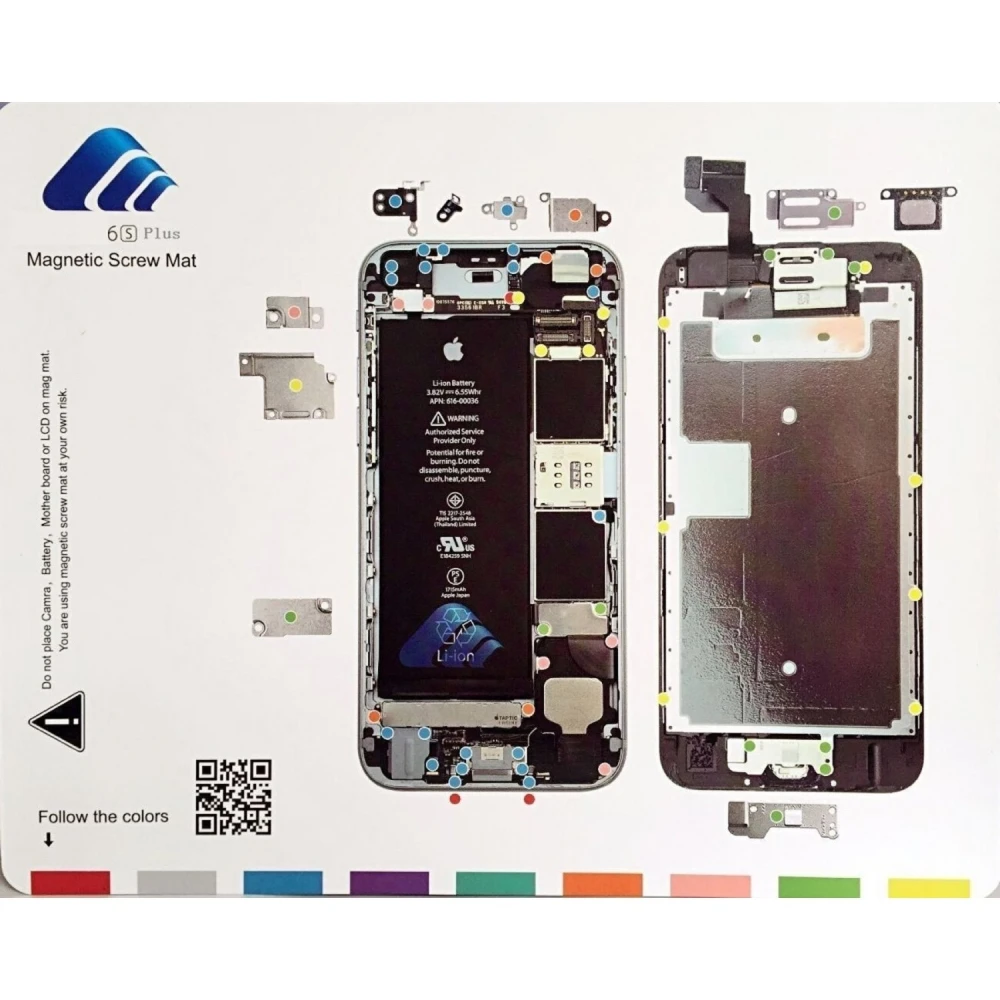 Tableau magnétique pour vis iPhone 7plus avec guide couleur