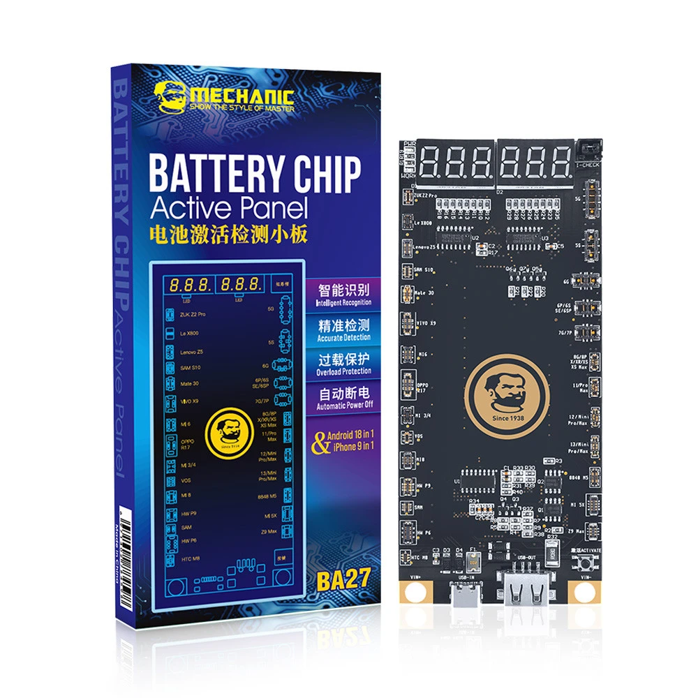 Plaque d’activation de batterie Mechanic BA27 pour iPhone et Android