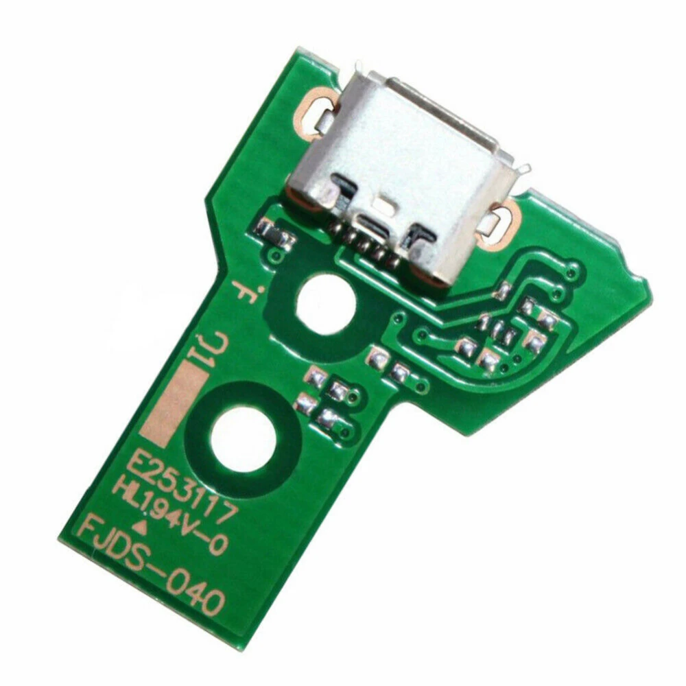 Detalle de la placa de carga para mando Dualshock4 PS4 JDS-040 con conector Micro USB