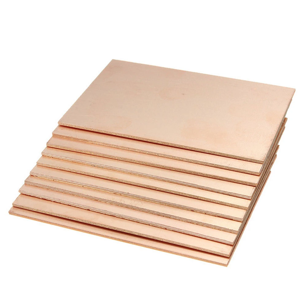 Placa PCB fibra de vidrio cobre 10x15cm con acabado de cobre