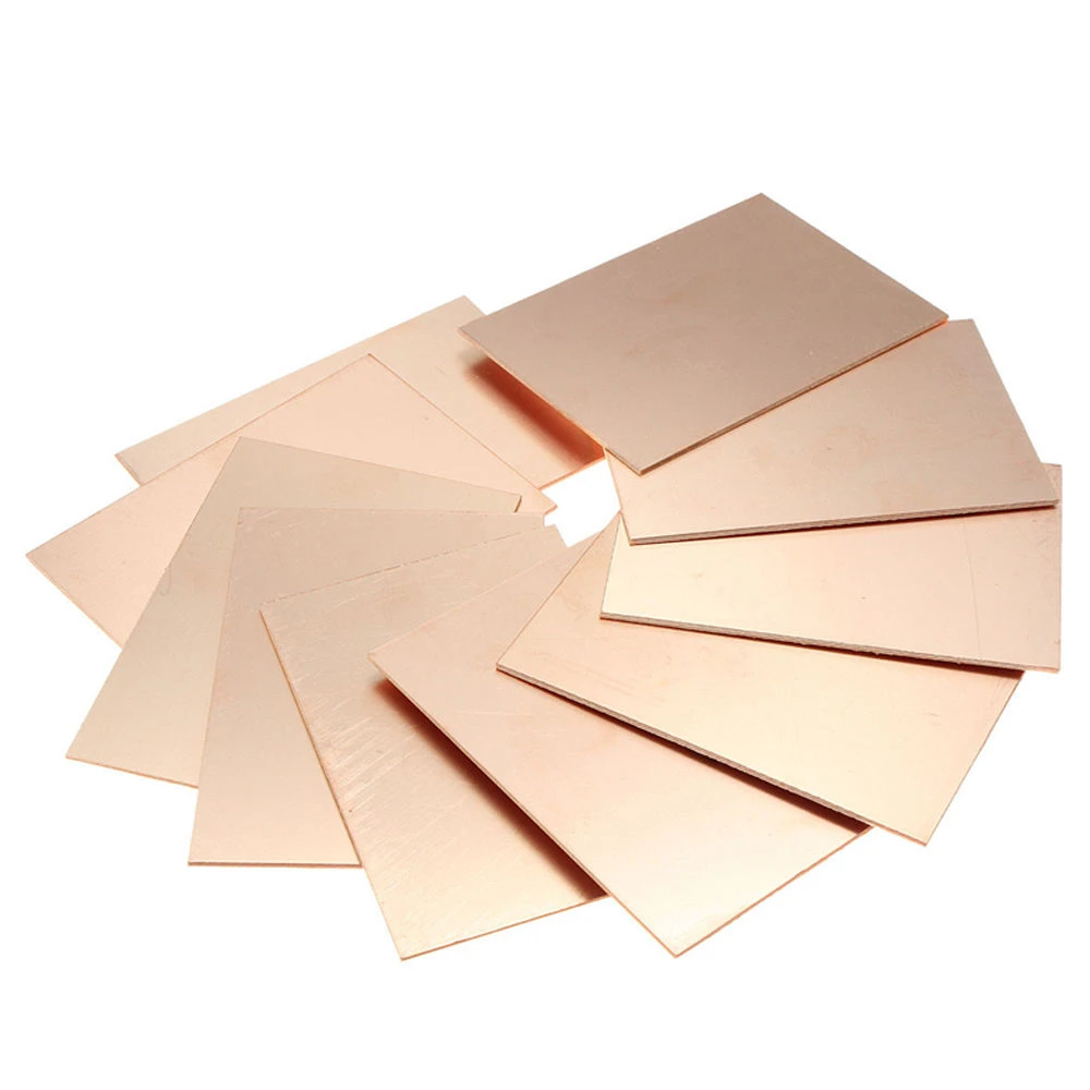 Plaque PCB fibre de verre cuivre 7x10cm simple face pour projets DIY