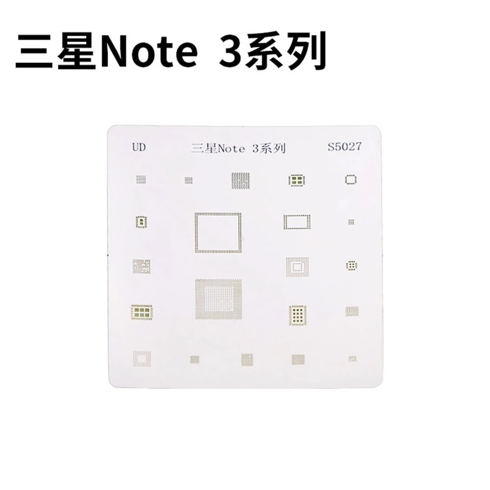 Plaque stencil IC Samsung Note 3 pour réparation BGA avec chaleur directe