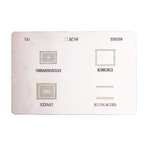 Plaque stencil IC Samsung S6 - gabarit reballing pour réparation BGA
