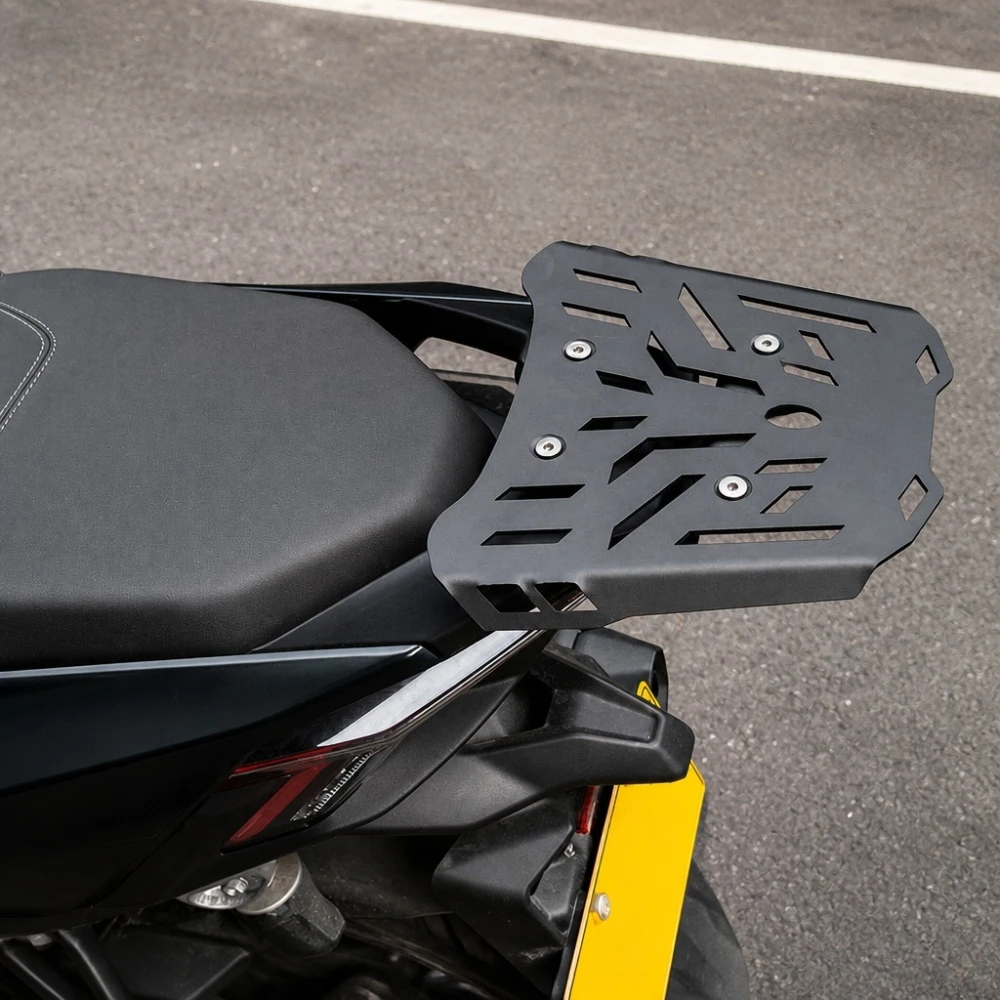 Porte-bagages Arrière Zontes 150X / 125X — Grille Porte-bagages en Fer 4 mm, Noir