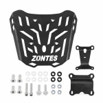 Porte-bagages Arrière Zontes 150X / 125X — Grille Porte-bagages en Fer 4 mm, Noir