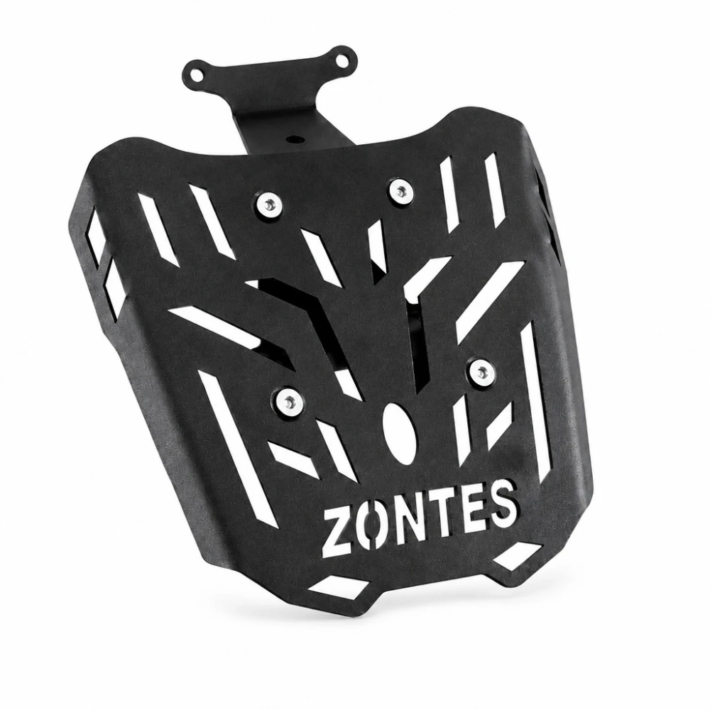 Porte-bagages Arrière Zontes 150X / 125X — Grille Porte-bagages en Fer 4 mm, Noir