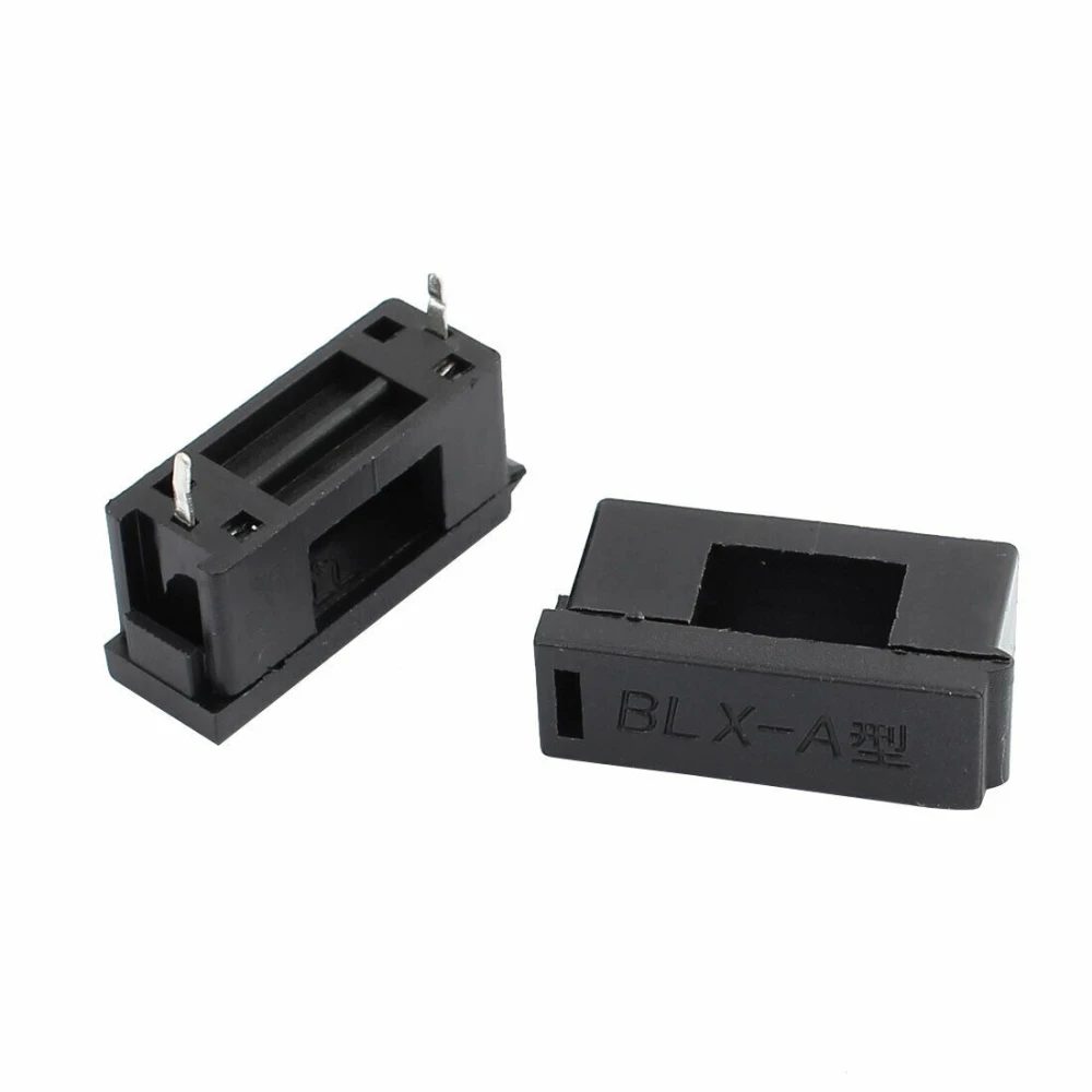 Porte-fusible BLX-A pour fusible 5x20mm avec capot rabattable