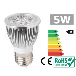 Projecteur LED E27 5W blanc chaud 3300K - éclairage efficace et chaleureux