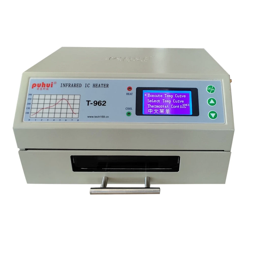 Puhui T-962 V2.0 Four de refusion infrarouge pour PCB et composants SMD BGA