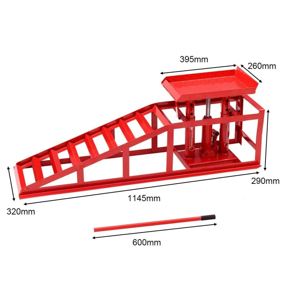 Rampe hydraulique pour voiture 2 tonnes - élévateur réglable