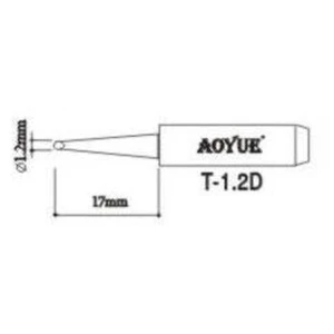 satkit Pointe de fer à souder Aoyue T1,2D pour stations de soudage
