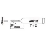 Pointe de rechange Aoyue T1C pour stations de soudage