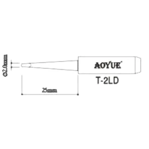 satkit Pointe de fer à souder Aoyue T2LD pour stations de soudage