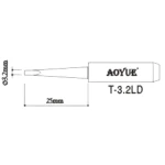 Pointe de fer à souder Aoyue T3,2LD compatible avec stations de soudage