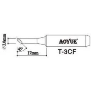 Pointe de fer à souder Aoyue T3CF pour stations de soudage