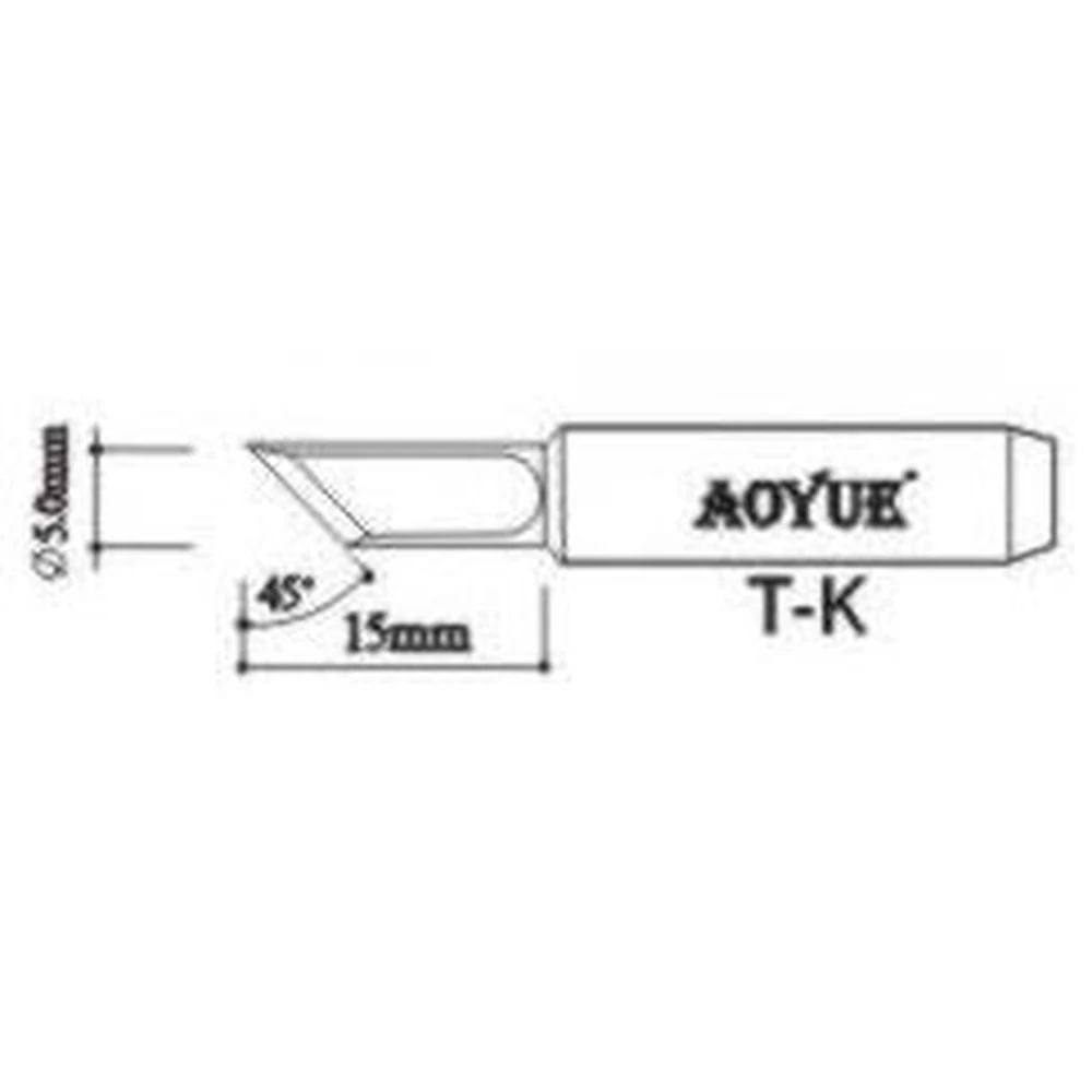 Pointe de rechange fer à souder Aoyue TK pour stations de soudage professionnelles