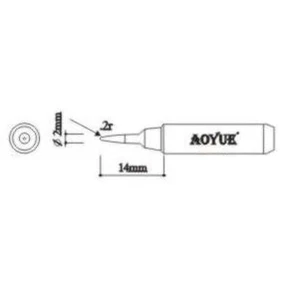 Pointe de rechange pour fer à souder Aoyue TSB pour stations de soudage