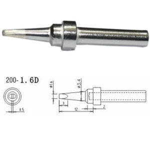 Pointe de fer à souder Mlink S4 MOD 200-1,6D compatible avec stations HF