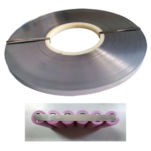 Satlink Rouleau bande acier 0,1mmx5mm 1kg pour soudure batteries 18650