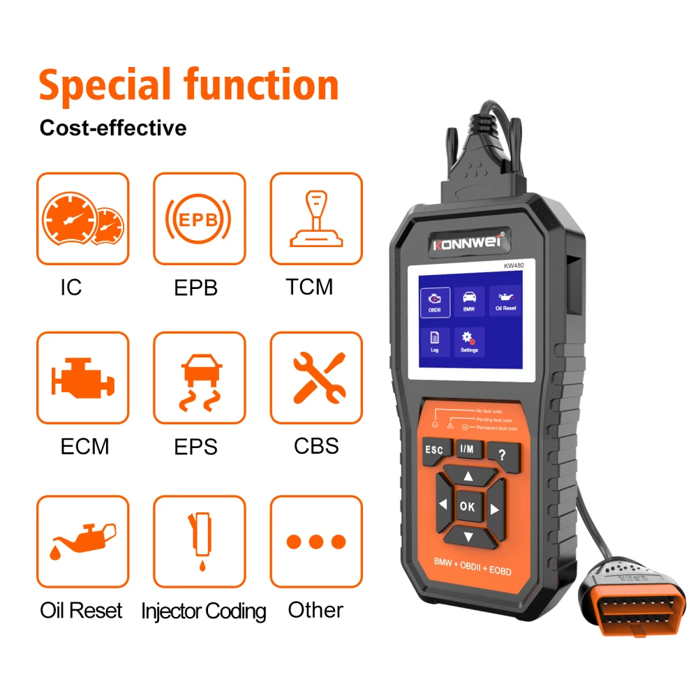 Scanner diagnostic BMW Konnwei KW480 - Outil OBD2 pour BMW