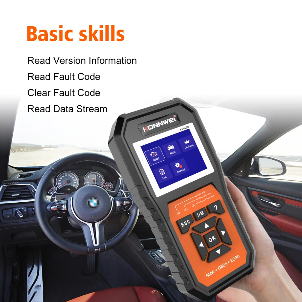 Scanner diagnostic BMW Konnwei KW480 - Outil OBD2 pour BMW