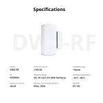 Capteur porte-fenêtre sans fil SONOFF DW2 RF pour alarme de sécurité domestique