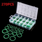 Kit 270 joints toriques vertes pour climatisation auto en 18 tailles