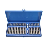 Jeu 40 pièces embouts Torx et hexagonaux 1/2'' 3/8'' voiture