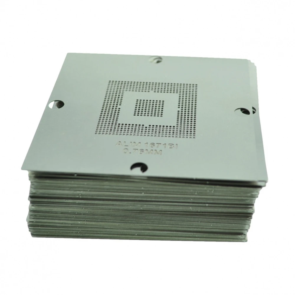 Set 6 pochoirs universels 90mmx90mm Mk-15/Ht90 avec 100 pochoirs pour soudure