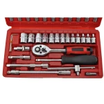 Coffret de douilles hexagonales 1/4 46 pièces TSX TOOL pour auto et bricolage