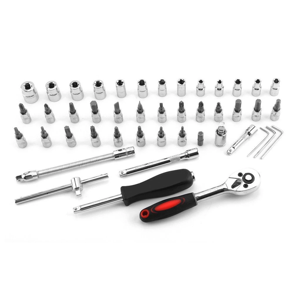 Coffret de douilles hexagonales 1/4 46 pièces TSX TOOL pour auto et bricolage